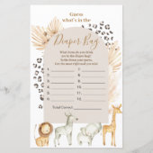 Boho Wilde Dieren raden wat er in de luierzak zit (Voorkant)