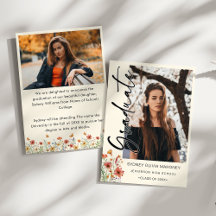 Boho Wildflower 2 foto's Afstuderen