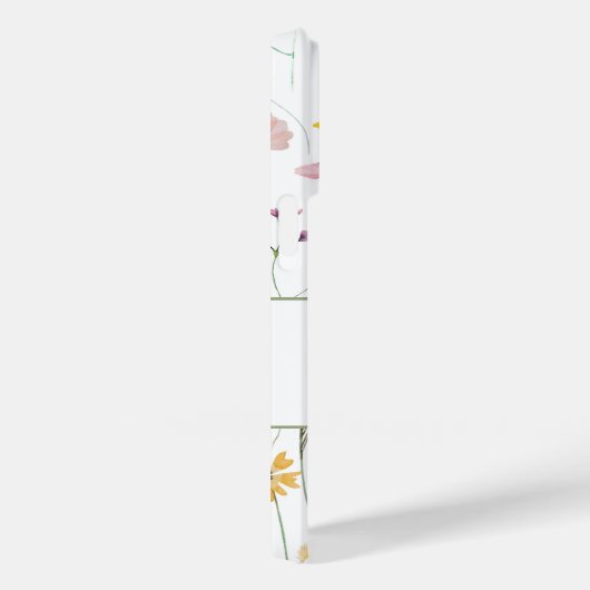 Boho Wildflower Aangepaste Naam Monogram Case-Mate iPhone Case (Achterkant / Rechts)