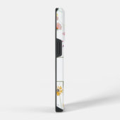 Boho Wildflower Aangepaste Naam Monogram iPhone Hoesje (Rechterkant)