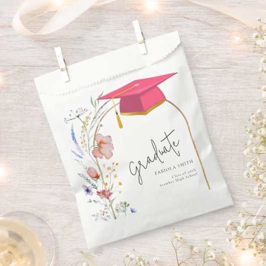 Boho WIldflower afstudeerfeest Bedankzakje (Geknipt)