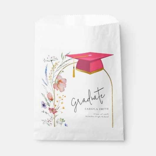 Boho WIldflower afstudeerfeest Bedankzakje (Voorkant)