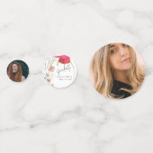 Boho WIldflower afstudeerfeest Confetti (Voorkanten)