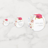 Boho WIldflower afstudeerfeest Confetti (Achterkanten)