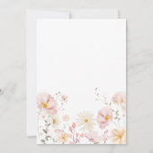 Boho Wildflower Arch Baby in Bloom Baby shower Kaart (Achterkant)