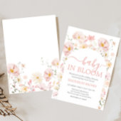 Boho Wildflower Arch Baby in Bloom Baby shower Kaart