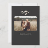 Boho Wildflower Arch Foto Kerstmis Feestdagenkaart (Achterkant)