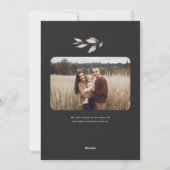 Boho Wildflower Arch Foto Kerstmis Feestdagenkaart (Achterkant)