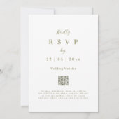 Boho Wildflower Arch Spring Wedding Uitnodiging (Achterkant)