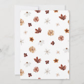 Boho Wildflower Baby in het Baby shower Bloom Kaart (Achterkant)