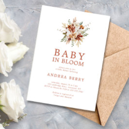 Boho Wildflower Baby in het Baby shower Bloom Kaart