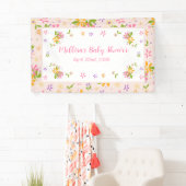 Boho Wildflower Baby Meisje Douche Banner (Insitu)