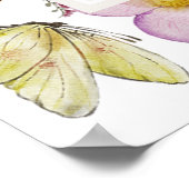 Boho Wildflower Baby Meisje Douche Welkomstbord Poster (Hoek)