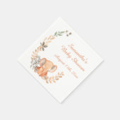 Boho Wildflower Baby Olifant Baby shower Servet (Hoek)