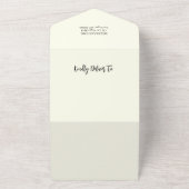 Boho Wildflower Baby shower All In One Uitnodiging (Buitenkant)