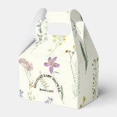 Boho Wildflower baby shower Bedankdoosjes (Voorkant Zijde)