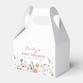 Boho Wildflower Baby shower Bedankdoosjes