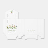 Boho Wildflower Baby shower Bedankdoosjes (Uitgevouwen)