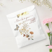 Boho Wildflower baby shower Bedankzakje (Gezegeld)