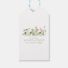Boho Wildflower Baby shower Cadeaulabel