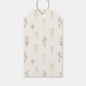 Boho Wildflower Baby shower Cadeaulabel (Achterkant)