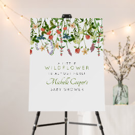 Boho Wildflower Baby shower Foam Board