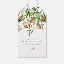 Boho Wildflower Baby shower Gift Labels