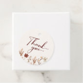 Boho Wildflower Baby shower Hartelijk dank Bedankjes Labels (In situ)