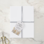 Boho Wildflower Baby shower Hartelijk dank Cadeaulabel (Met Touw)