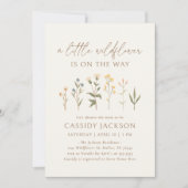 Boho Wildflower Baby shower Kaart (Voorkant)