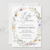 Boho Wildflower Baby shower Kaart (Voorkant)