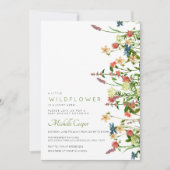 Boho Wildflower Baby shower Kaart (Voorkant)