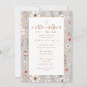 Boho Wildflower Baby shower Kaart (Voorkant)