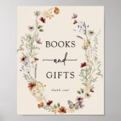 Boho Wildflower Baby shower Poster (Voorkant)