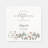 Boho Wildflower Baby shower Servet (Voorkant)
