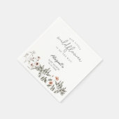 Boho Wildflower Baby shower Servet (Hoek)