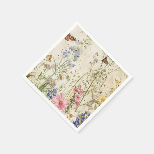 Boho  Wildflower Baby shower Servet (Hoek)