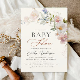 Boho Wildflower Baby shower Tuin Kaart
