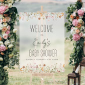 Boho Wildflower Baby shower Welkomstbord Acryl Bord