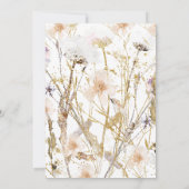 Boho Wildflower Bachelorette Party Kaart (Achterkant)