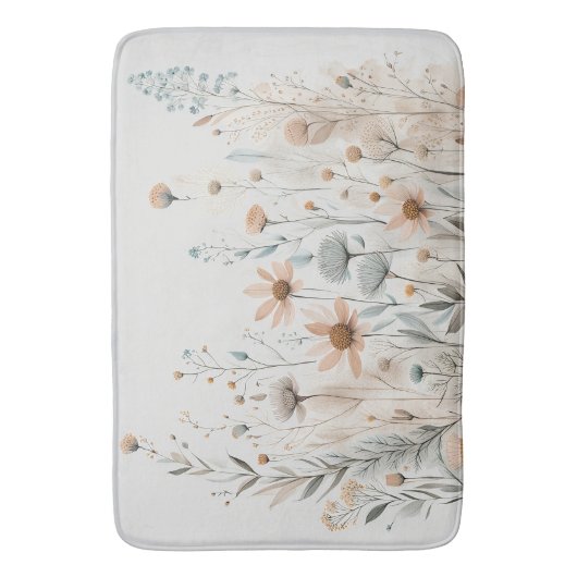 Boho Wildflower Badmat (Voorkant Verticaal)