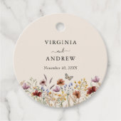 Boho Wildflower Bedankjes Labels (Voorkant)