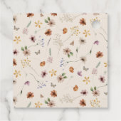 Boho Wildflower Bedankjes Labels (Achterkant)