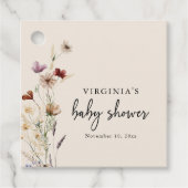 Boho Wildflower Bedankjes Labels (Voorkant)