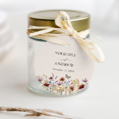 Boho Wildflower Bedankjes Labels