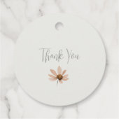 Boho Wildflower Bedankjes Labels (Achterkant)