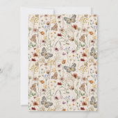 Boho Wildflower Bedankkaart (Achterkant)