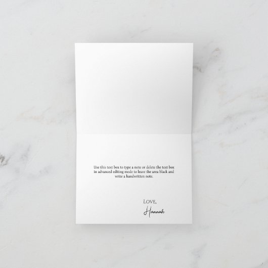 Boho Wildflower Bedankkaart (Binnen)