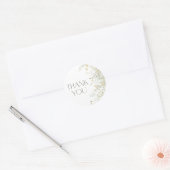 Boho Wildflower Bee Baby shower Ronde Sticker (Envelop)