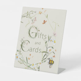 Boho Wildflower Bee Vrijgezellenfeest geschenken e Reclamebord Met Voetstuk